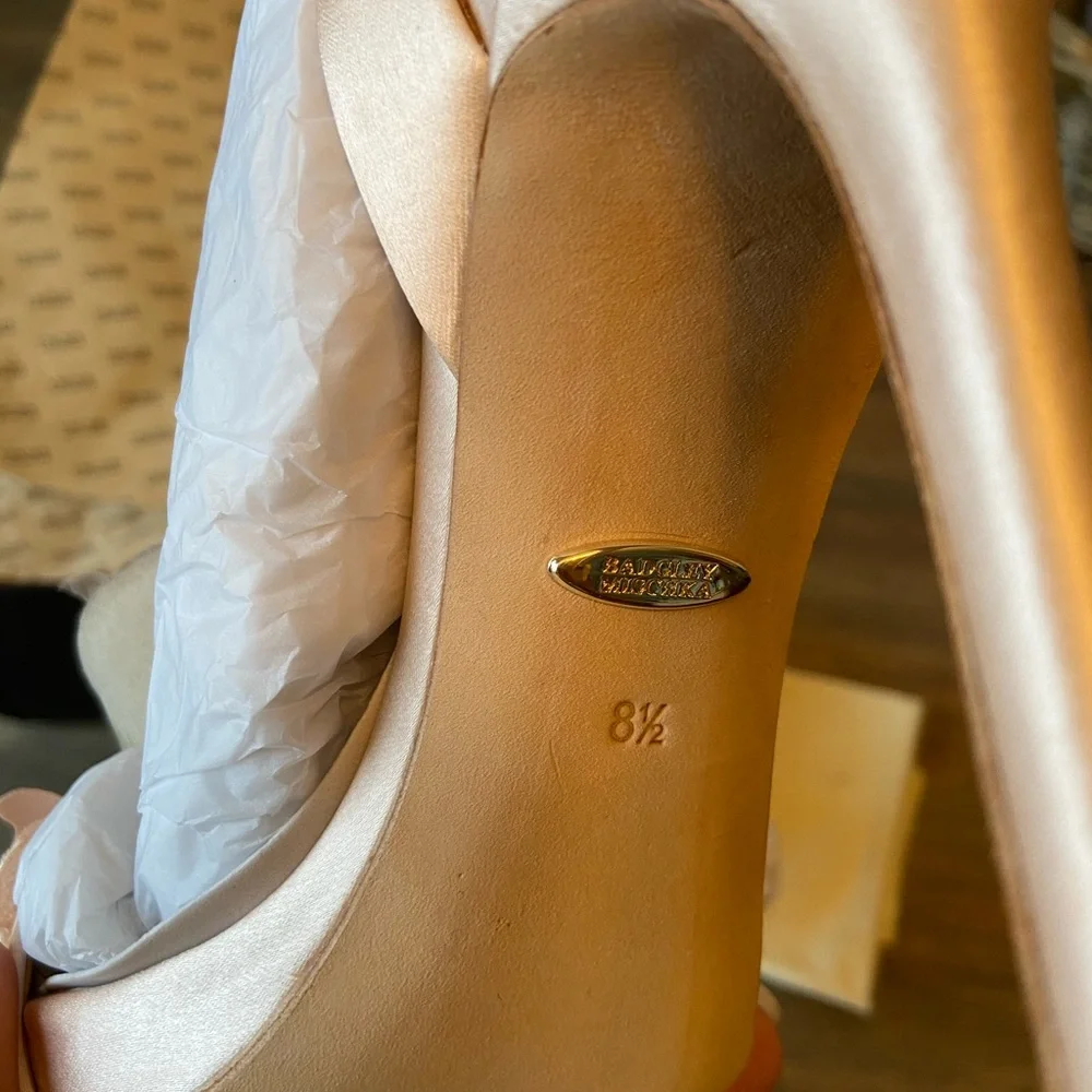 Badgely Mischka Forever Heeled Sandal Wedding Event Heels NWT - Picture 4 of 5